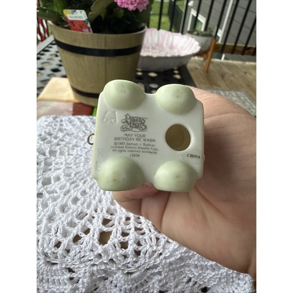 Vintage Precious Moments 1985 Animal Circus Train Figurine Birthday Bear Caboose